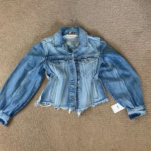 Free People Indira Crop Jean Jacket 